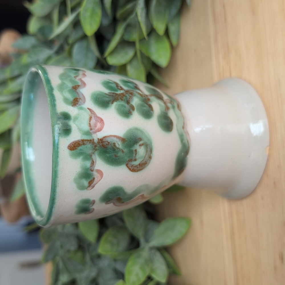 M.A. Hadley Pottery Vintage Stoneware Double Egg Cup